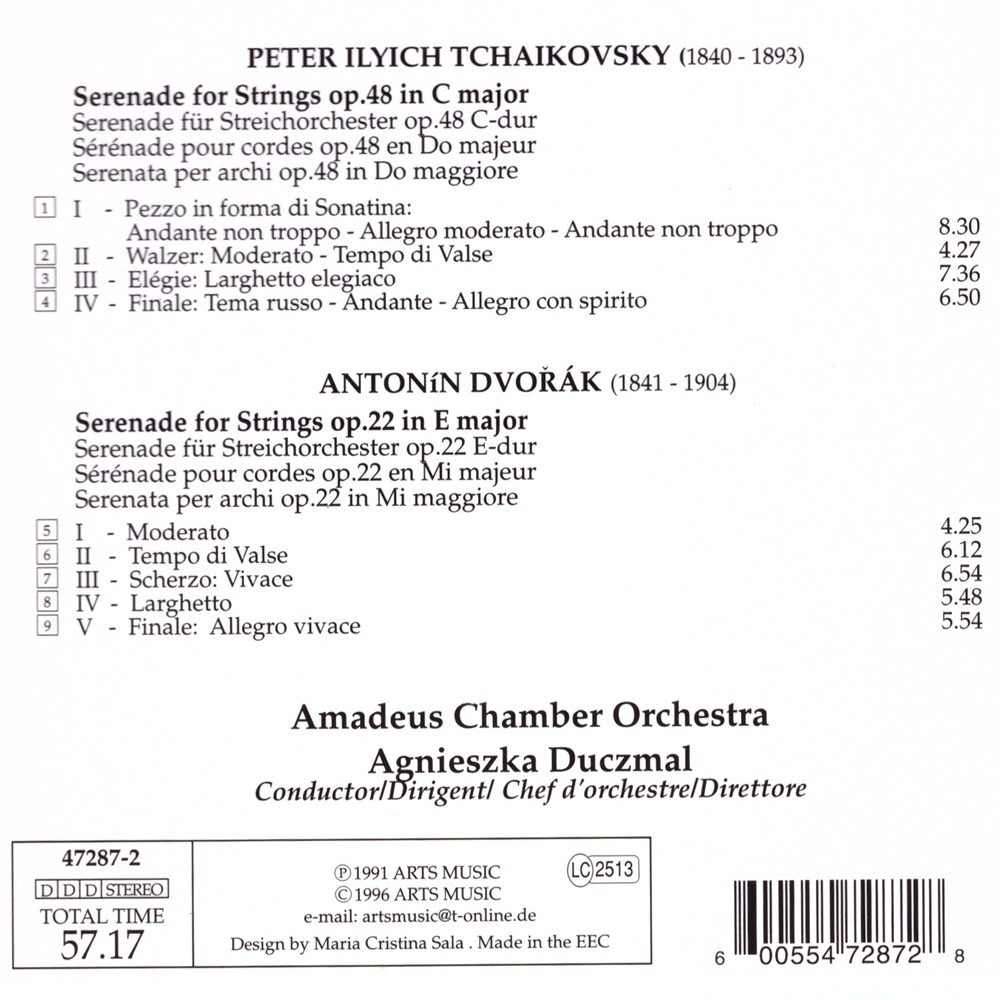 Tchaikovski / Dvorak Serenades for Strings CD eMAG.ro