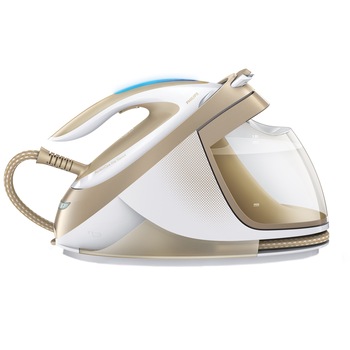 Statie de calcat Philips PerfectCare Expert GC9642/60, 2400 W, 1.8 l, 490 g/min, OptimalTemp, talpa SteamGlide, Alb/Auriu Statie de calcat Philips PerfectCare Expert GC9642/60, 2400 W, 1.8 l, 490 g/min, OptimalTemp, talpa SteamGlide, Alb/Auriu