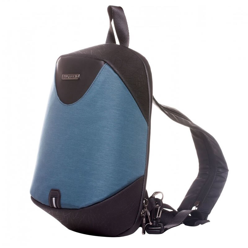 Rucsac Lamonza Trust, cablu cu port USB inclus, albastru