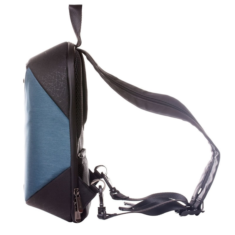 Rucsac Lamonza Trust, cablu cu port USB inclus, albastru