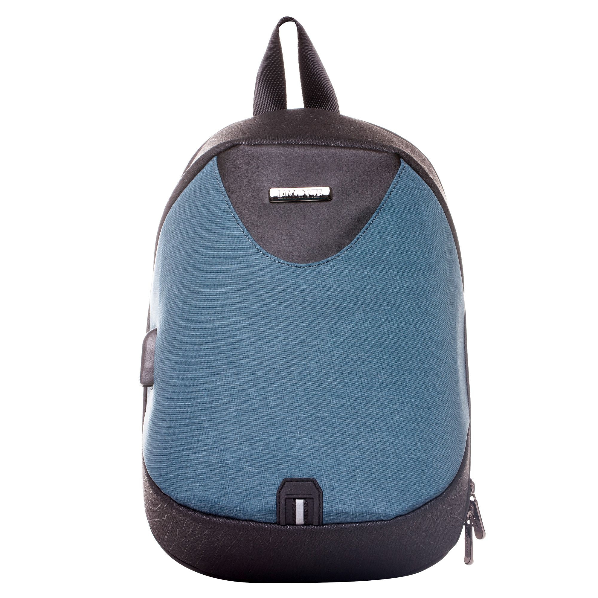 Rucsac Lamonza Trust, cablu cu port USB inclus, albastru