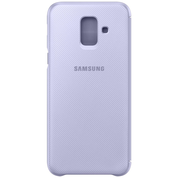 Husa de protectie Samsung Wallet Cover pentru Galaxy A6 (2018), Orchid Gray