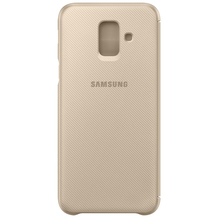 Защитен калъф Samsung Wallet Cover за Galaxy A6 (2018), Gold