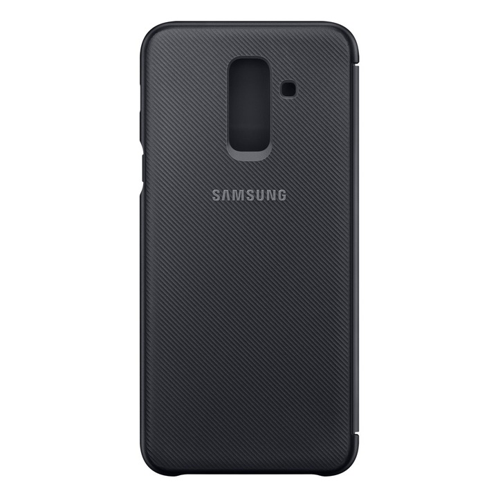 Предпазен калъф Samsung Wallet Cover за Galaxy A6 Plus (2018), Black