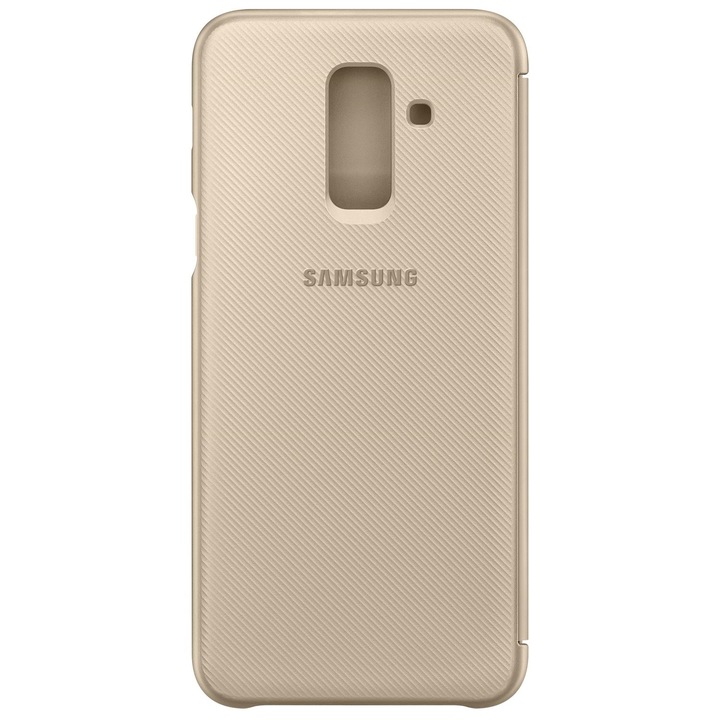 Защитен калъф Samsung Wallet Cover за Galaxy A6 Plus (2018), Gold