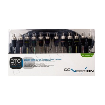 Cablu RCA Connection BT6 550 , 5.5m , 6 canale Mama/Tata Cablu RCA Connection BT6 550 , 5.5m , 6 canale Mama/Tata