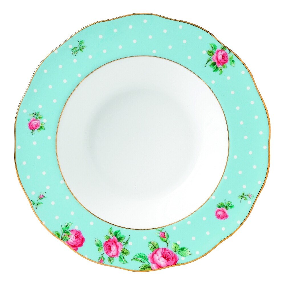 Polka Blue farfurie supa