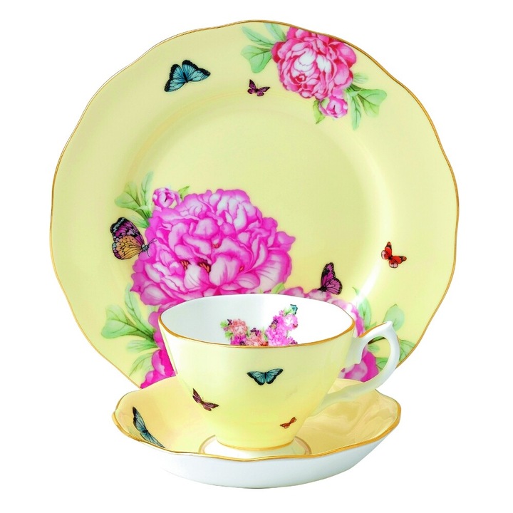 Set 3 piese (ceasca cu farfurie + farfurie desert) JOY - Miranda KERR - Royal Albert
