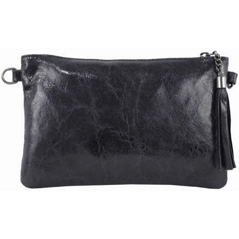 Poseta Kate din piele naturala pentru femei, albastru marin