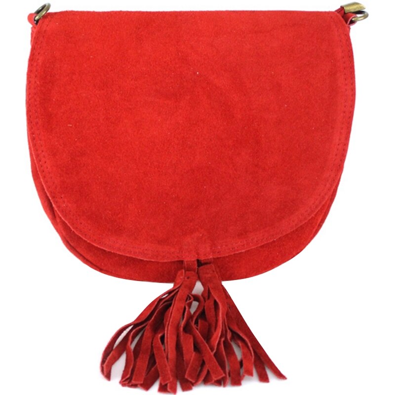 Poseta Annis din piele naturala pentru femei, rosu