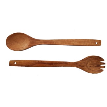 Set ustensile din lemn, pentru salata, 30cm Set ustensile din lemn, pentru salata, 30cm