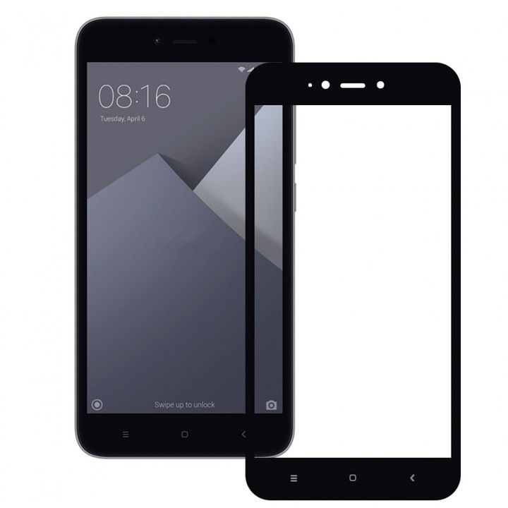 Folie de protectie Tellur Tempered Glass, Full cover pentru Xiaomi Redmi Note 5A, Negru