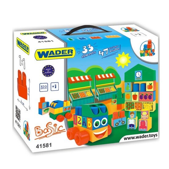 Cuburi pentru constructie 33 bucati Wader