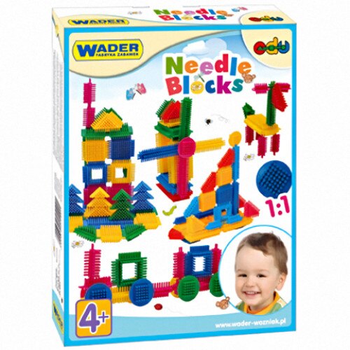 Piese pentru constructie cu tepi 64 buc - Wader