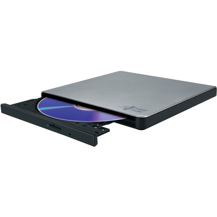 Външна DVD записвачка LG GP57ES40, Slim, 8x, USB 2.0, Сребриста , Retail