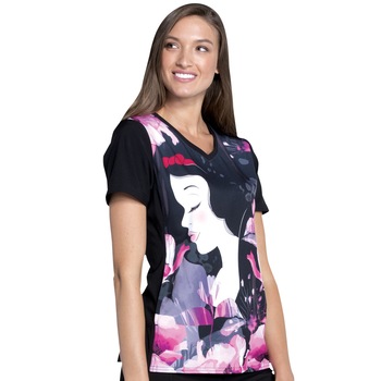 Halat medical V-Neck in Rose Red , Marimea XL Halat medical V-Neck in Rose Red , Marimea XL