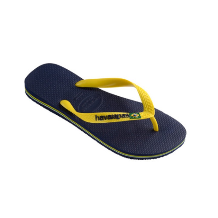 Чехли Havaianas BRASIL LOGO, Жълт/Тъмносин