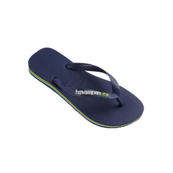 Slapi Havaianas BRASIL LOGO, Albastru marin Slapi Havaianas BRASIL LOGO, Albastru marin