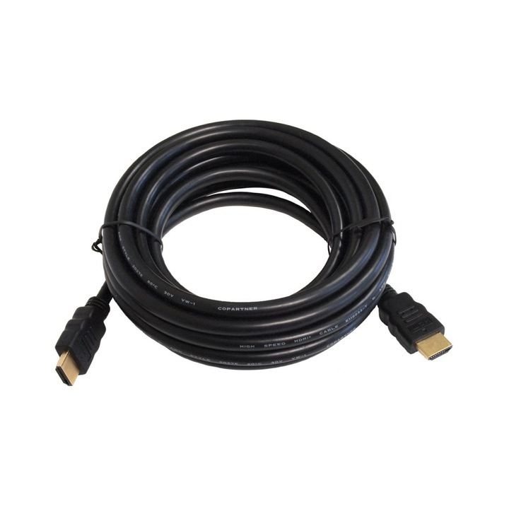Cablu Art Ethernet Oem, HDMI 1.4 masculin, 15 m, Negru