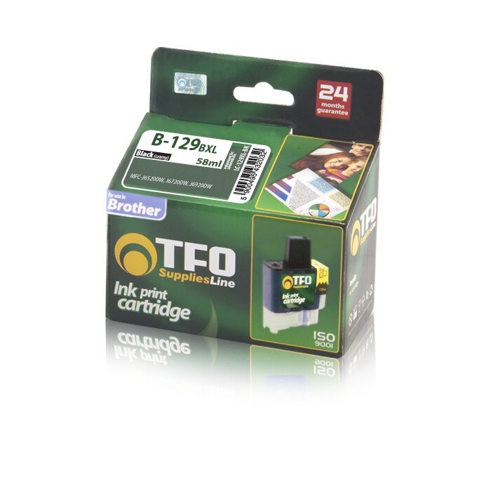 Cartus Telforceone Brother B-129 BXL, 58 ml, Negru