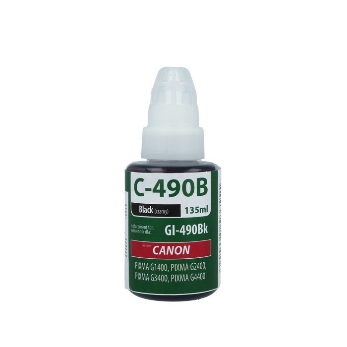 Flacon cerneala Telforceone pentru Canon GI-490BK, Negru
