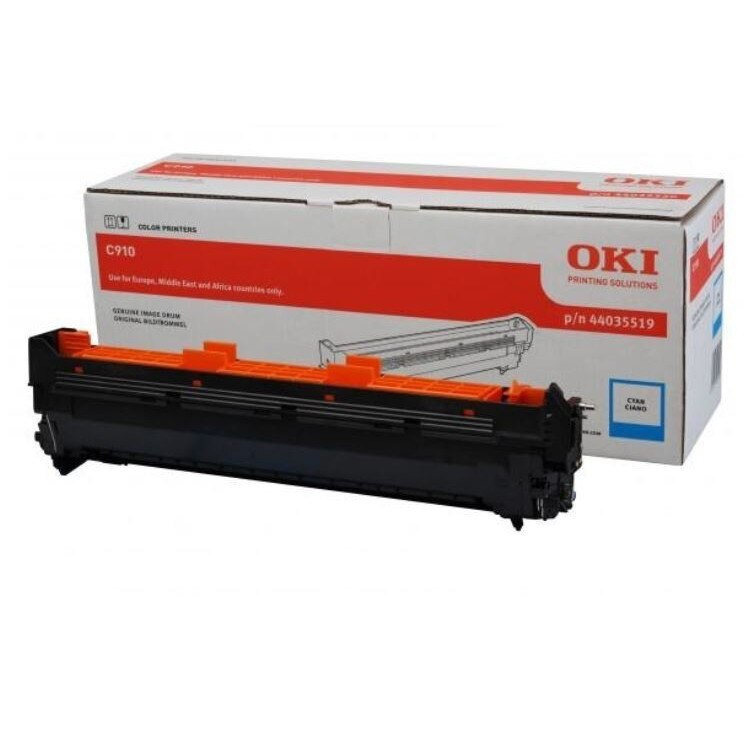 Unitate cilindru OKI 44035519, 20000 pagini, Compatibil cu OKI C910, Cyan