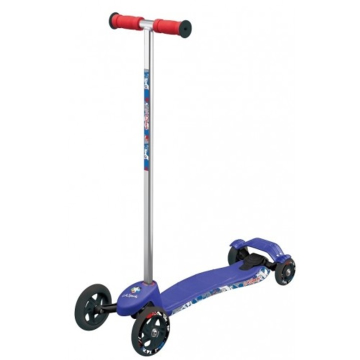 Детска тротинетка, flex SOLEX, 4 колела, Регулируема, Тегло на потребителя: 30 кг, Незалепваща повърхност, Лагери: ABEC 5