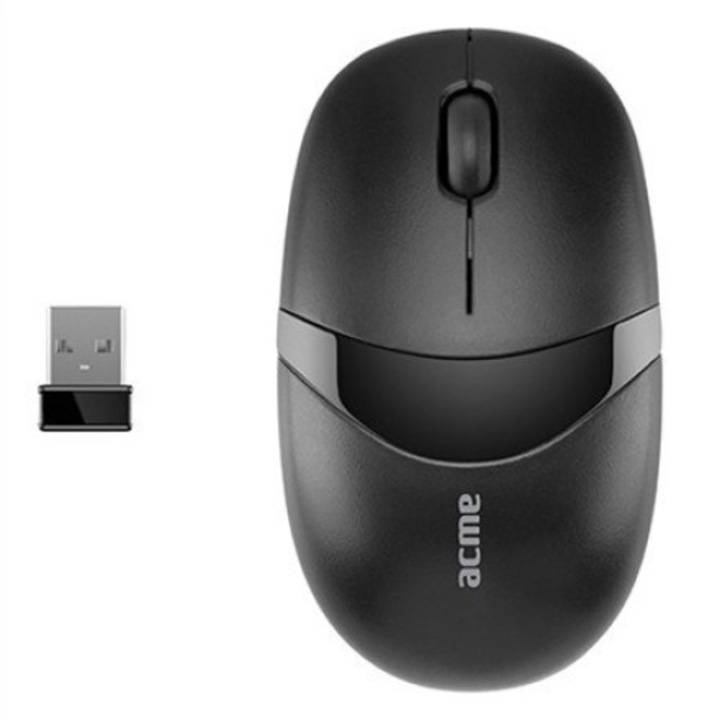 Mouse wireless ACME MW16 Compact, 1000 DPI, Negru - eMAG.ro