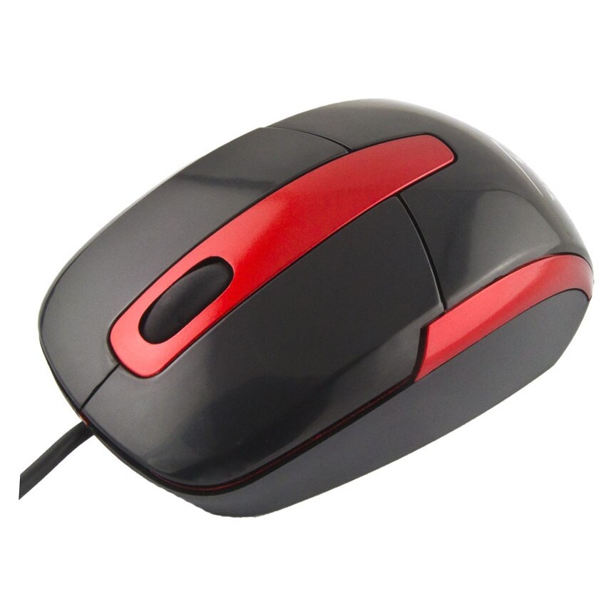 Mouse USB Optic TITANUM Barracuda, Rosu/Negru