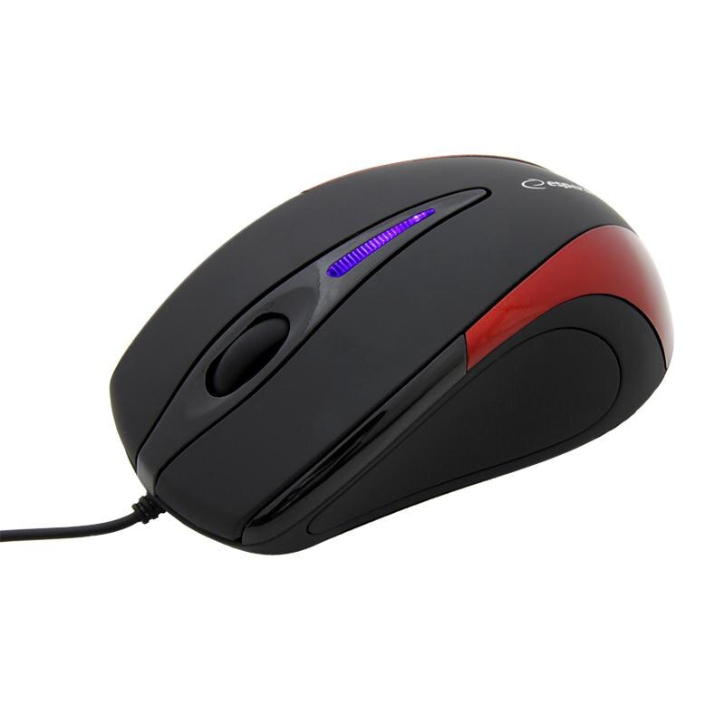 Mouse optic ESPERANZA Sirius, Negru/Rosu
