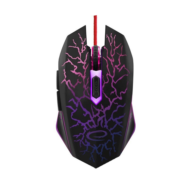 Mouse gaming optic Esperanza Lightning Mx211, 6d, USB, Multicolor