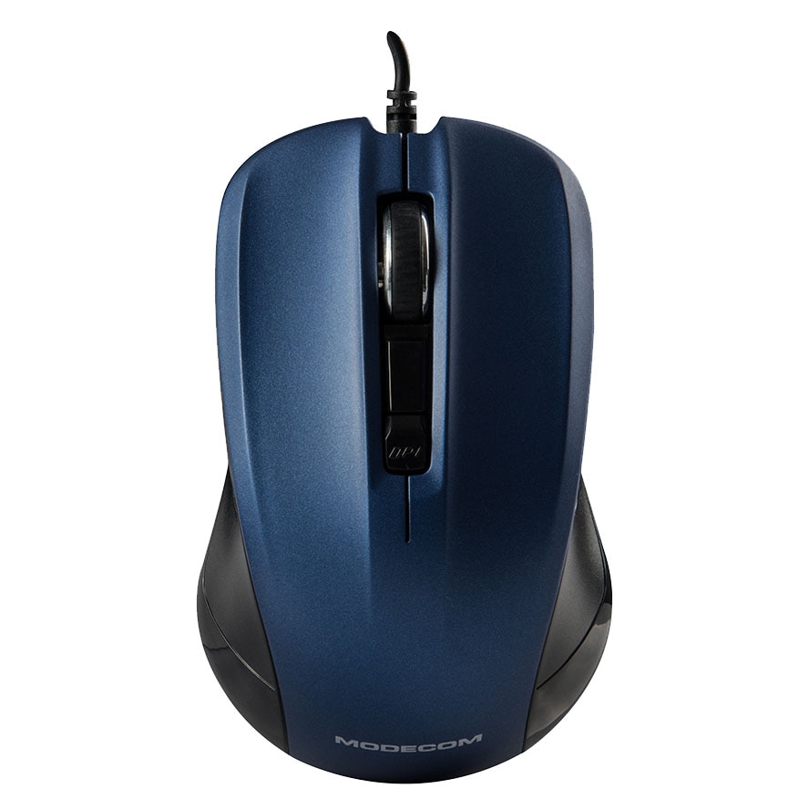 Mouse optic Modecom, USB, 1600 dpi, Albastru