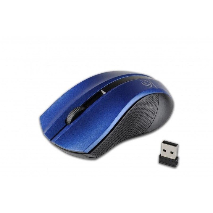 Mouse Rebeltec Galaxy, Wireless, Negru/Albastru