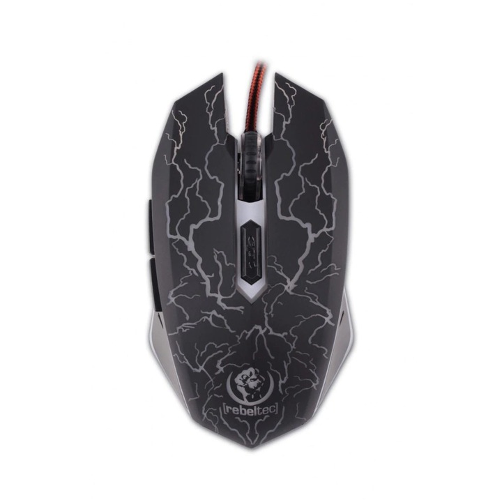 Mouse optic gaming Rebeltec, Usb Diablo, Negru / Rosu