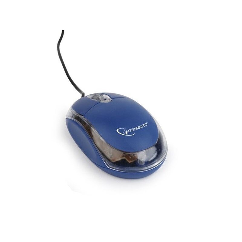 Mouse optic Gembird, USB, 1000 dpi, Albastru