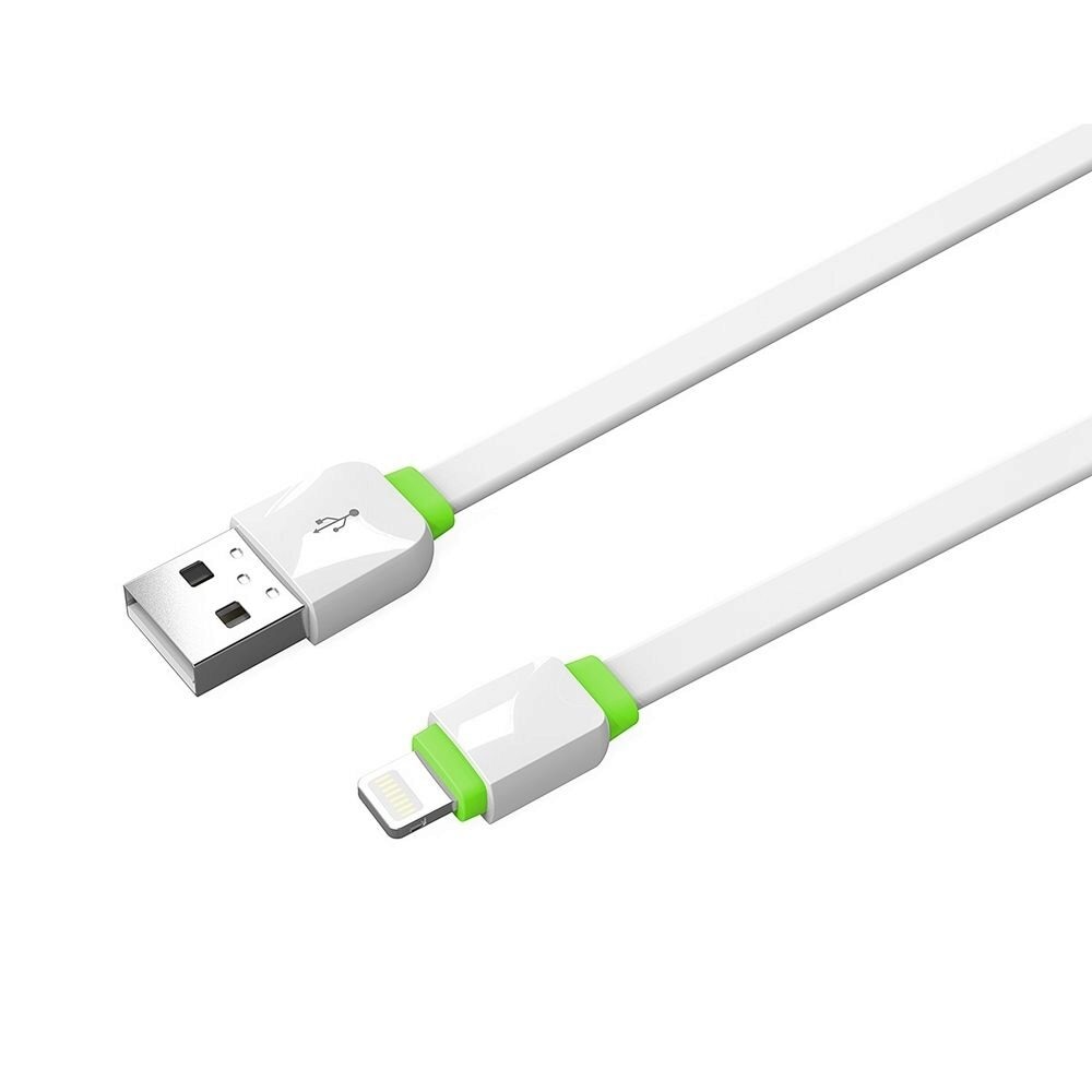 Cablu de date Lightning Emy My-450 cu functie FastCharge pentru iPhone & iPad, 2 metri, alb