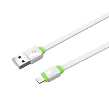 Cablu de date Lightning Emy My-450 cu functie FastCharge pentru iPhone & iPad, 2 metri, alb Cablu de date Lightning Emy My-450 cu functie FastCharge pentru iPhone & iPad, 2 metri, alb
