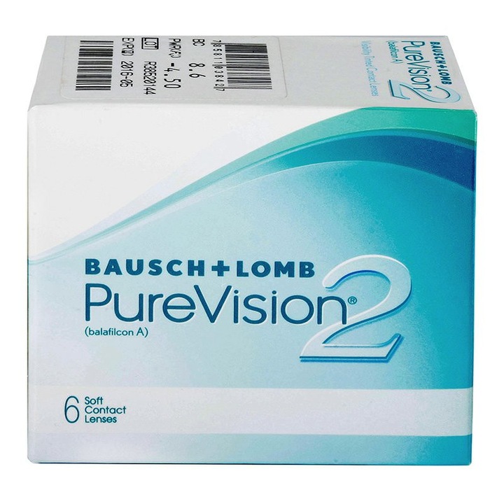 Bausch & Lomb PureVision2 HD Eldobható kontaktlencse, +5.25, 6 db / doboz