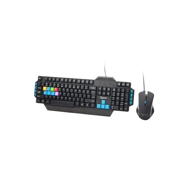 Kit Tastatura + Mouse Gaming Gembird Kbs-umg-01, USB, Negru