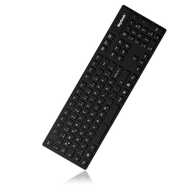 Клавиатура KeySonic KSK-8030, 105 клавиша, IP68, черна - eMAG.bg