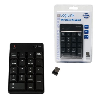 Stander VGA Logilink, 18 Taste, Receptor Nano, USB, Negru, 82 x 124 x 22 mm Stander VGA Logilink, 18 Taste, Receptor Nano, USB, Negru, 82 x 124 x 22 mm