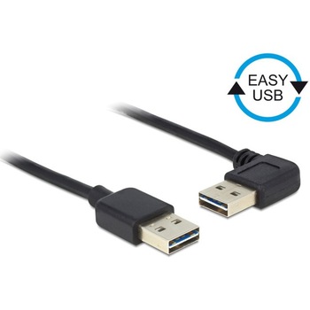 Cablu de date Delock, USB 2.0 M/M, 0.5 m, Negru Cablu de date Delock, USB 2.0 M/M, 0.5 m, Negru