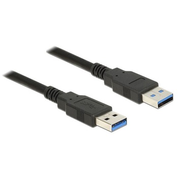 Cablu de date Delock USB 3.0 M/M, 2 m, Negru Cablu de date Delock USB 3.0 M/M, 2 m, Negru