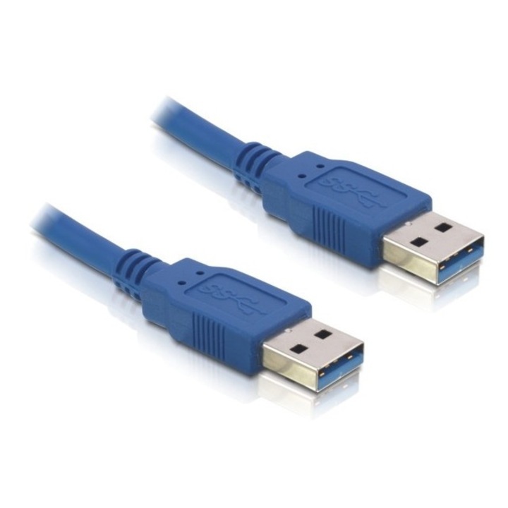 Delock USB 3.0 M/M adatkábel, 1,5 m, kék