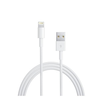 Cablu de date Apple, Lightning, 1m, Alb Cablu de date Apple, Lightning, 1m, Alb