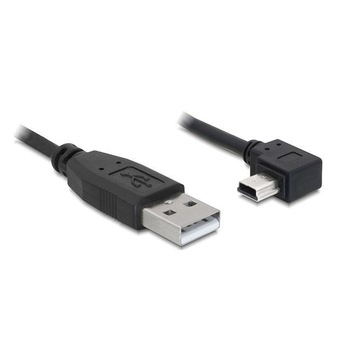 Cablu de date USB Mini Tip B si USB Tip A 2.0 Delock, 2m, Negru Cablu de date USB Mini Tip B si USB Tip A 2.0 Delock, 2m, Negru