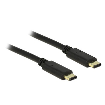 Cablu de date USB Tip C 2.0 Delock, 2m, Negru Cablu de date USB Tip C 2.0 Delock, 2m, Negru
