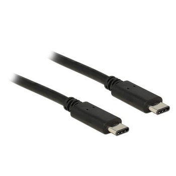 Cablu de date USB Tip C 2.0 Delock, 50cm, Negru Cablu de date USB Tip C 2.0 Delock, 50cm, Negru