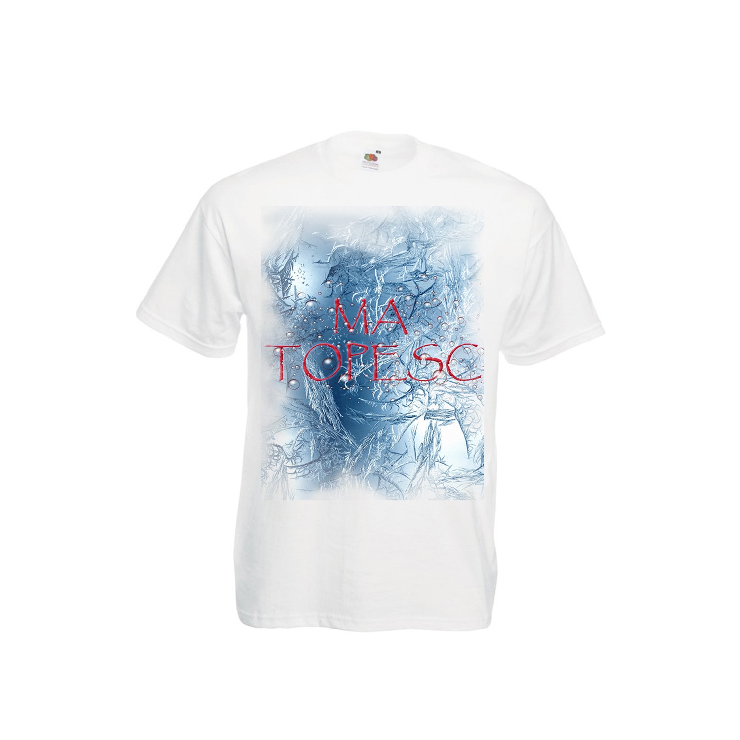 Tricou personalizat Fruit of the Loom Ma topesc alb XL