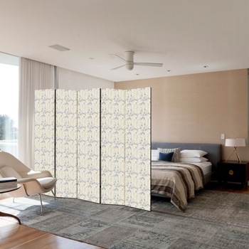 Paravan de Camera ArtDeco din 5 Panouri Model natural vintage rosu 175 x 150 cm Paravan de Camera ArtDeco din 5 Panouri Model natural vintage rosu 175 x 150 cm